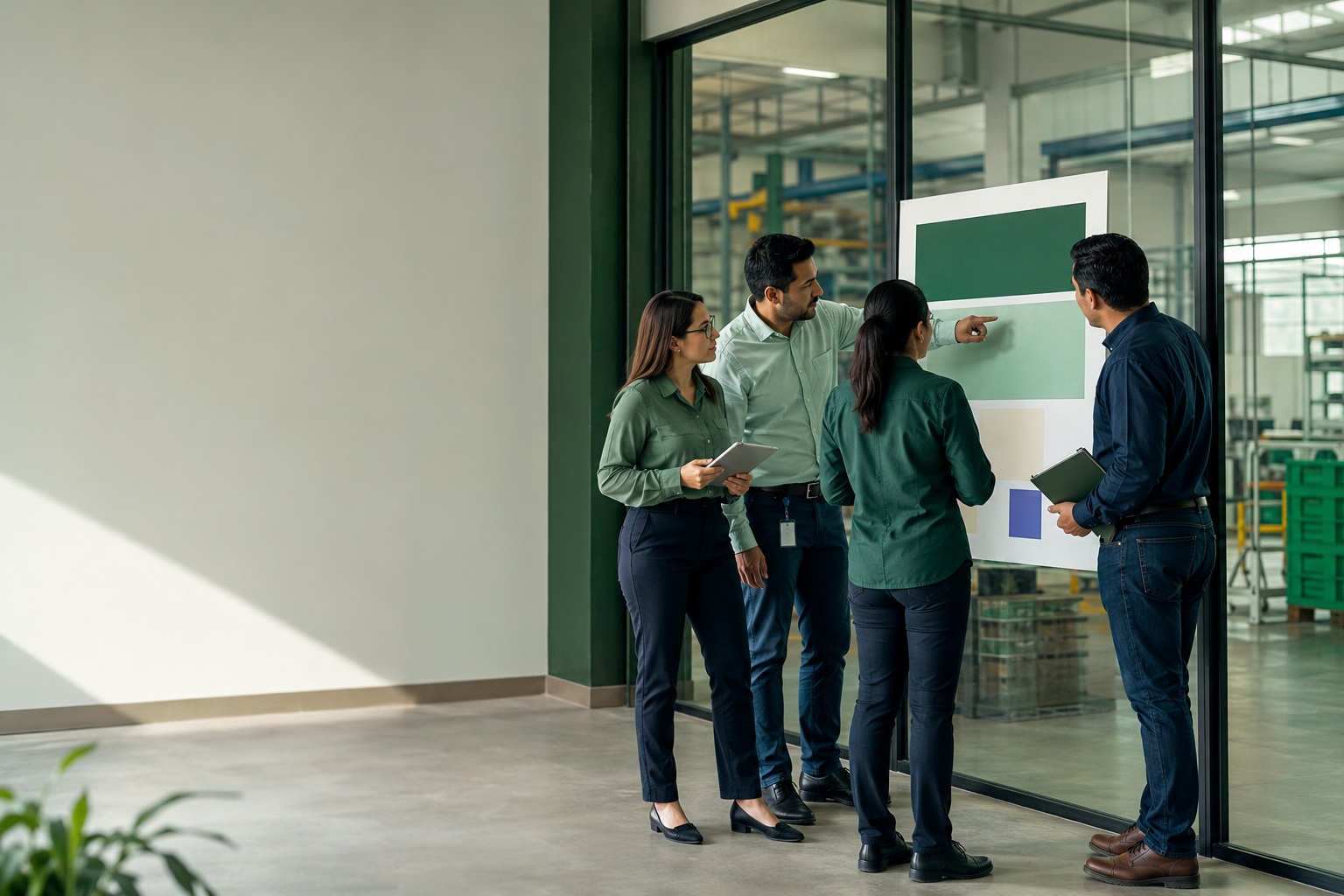 Equipo contrastando señales y contexto antes de una decisión empresarial